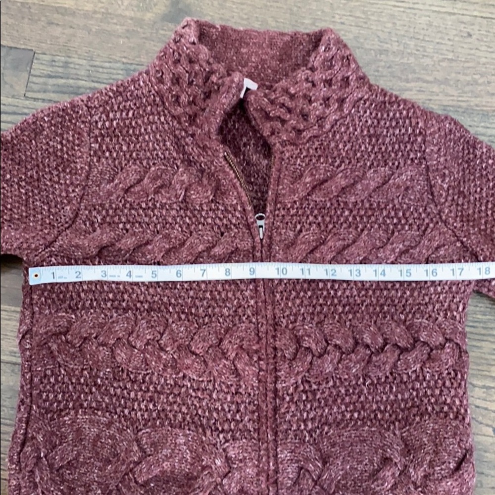 J. JILL Purple Zip Cardigan XS Sweater EUC - Picture 4 of 7